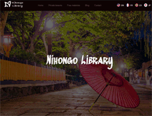 Tablet Screenshot of nihongolibrary.com